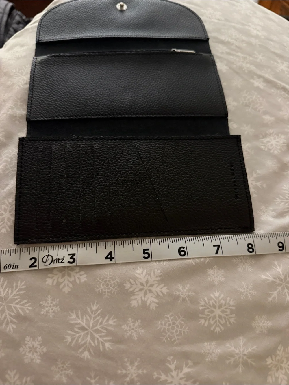 Harley-Davidson Black Embossed Wing Trifold Wallet